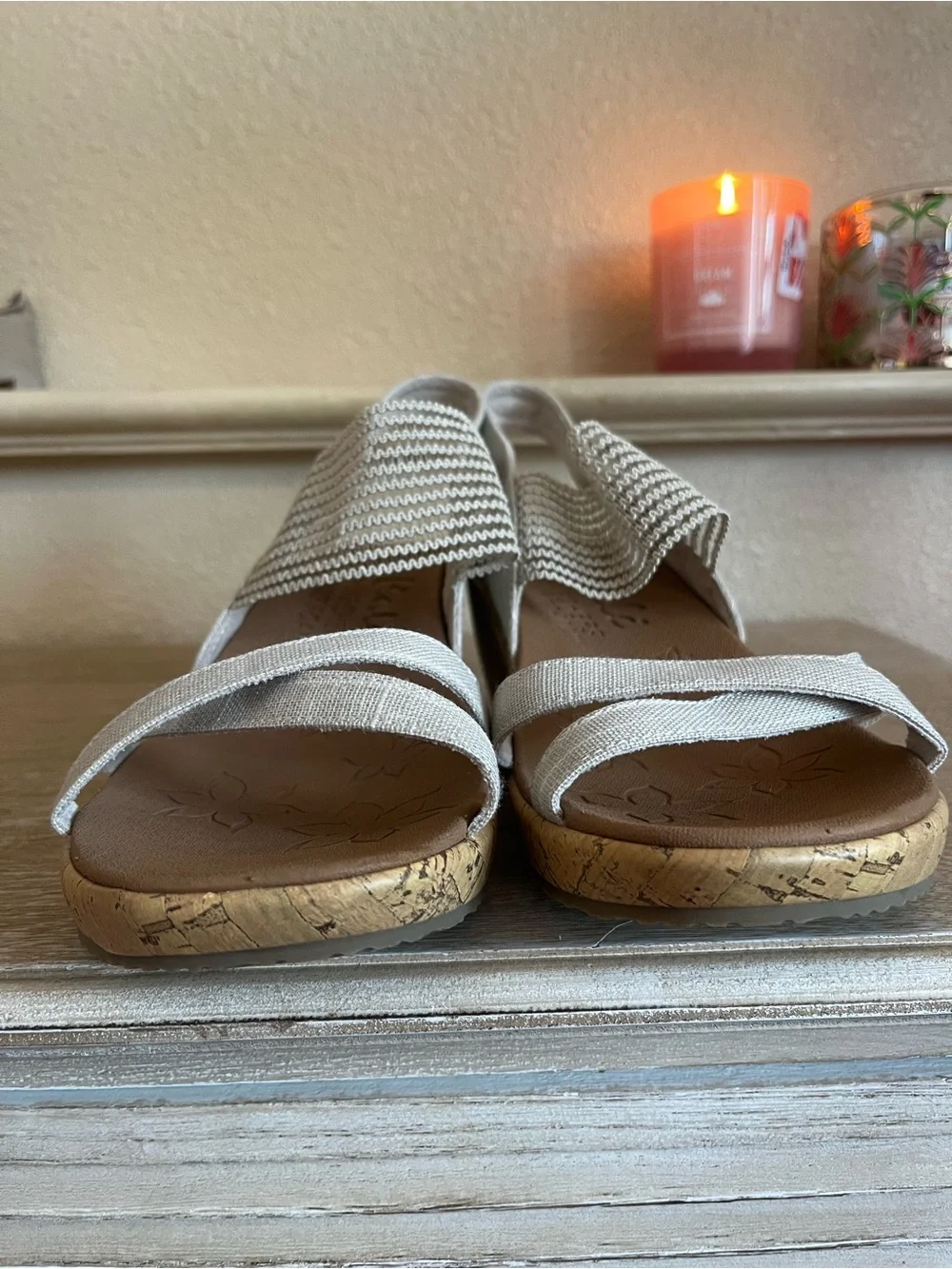 Skechers Cali Beverlee High Tea Wedge Sandals Women’s Size 9